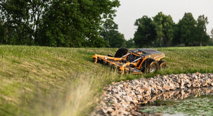 What is the maximum slope remote control mowers can work on Raymo blog commercial mower